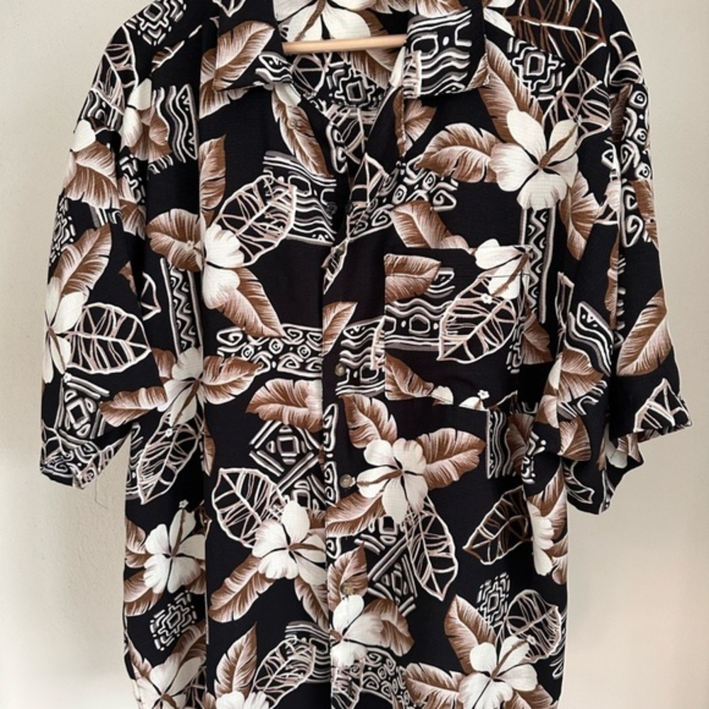 Island shores men’s‎ Hawaiian print dress shirt